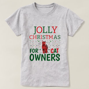 Jolly Christmas For Cat Owners Personalised Cute T-Shirt