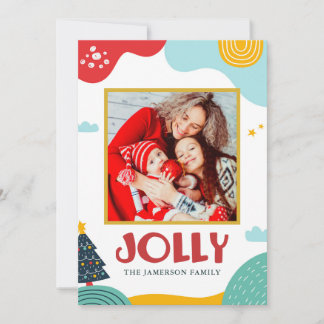 Jolly Christmas Greeting Card