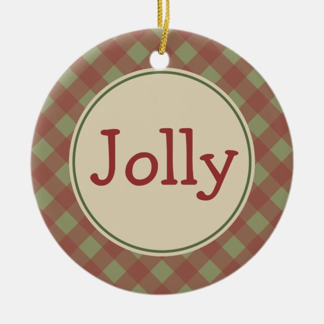 Jolly Christmas Ornament (Front)