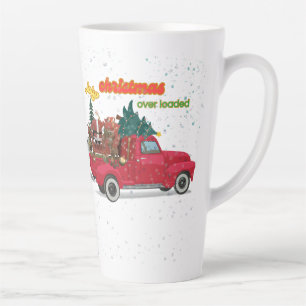 Jolly Christmas Overloaded Truck Latte Mug