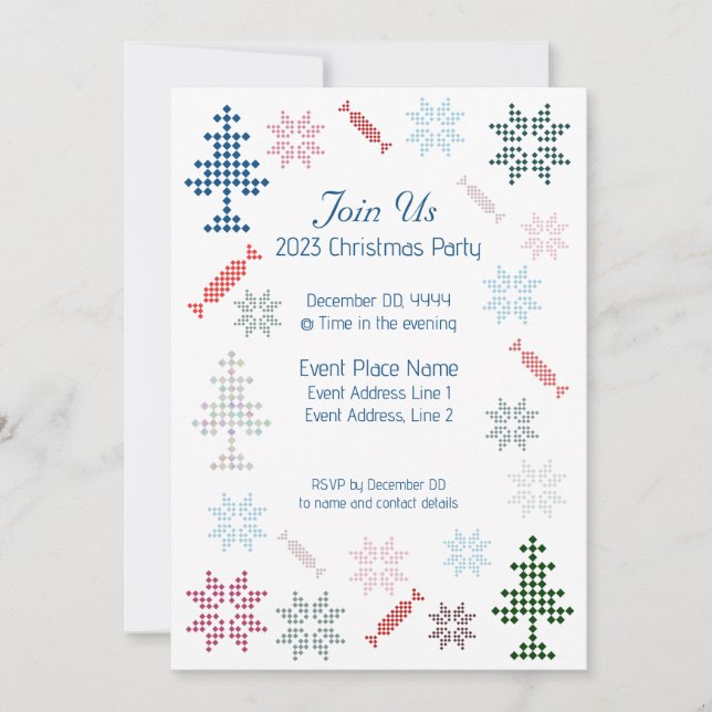 Jolly Christmas Template Party Invitation (Front)