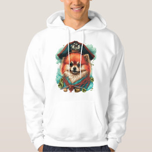 jolly corgis in blue hoodie
