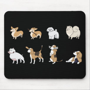 Jolly corgis mouse pad