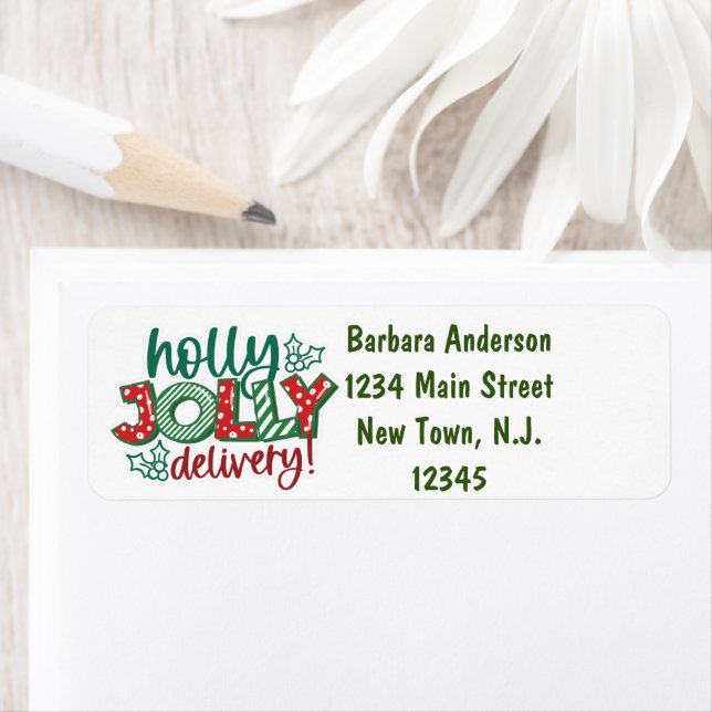 Jolly Delivery Return Address   Return Address Label (Insitu)