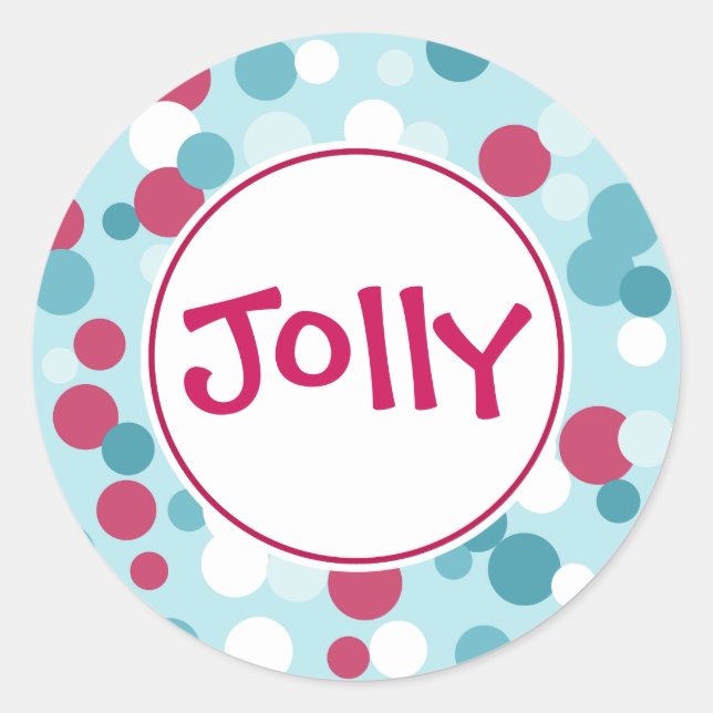 Jolly Dot Christmas Stickers (Front)