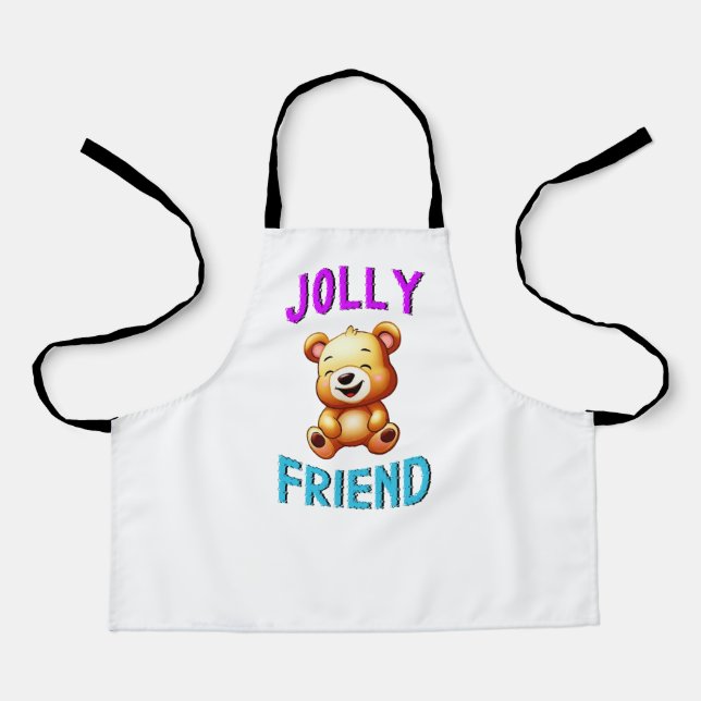 Jolly Friend Pandas July Bears 30 Teddy Friendship Apron (Front)