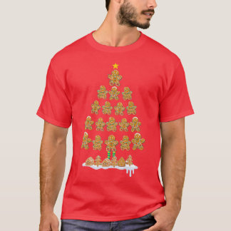 Jolly Gingerbread Christmas Tree Funny Gingerbread T-Shirt