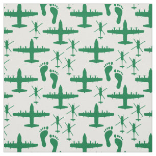 Jolly Green Rescue Team Pattern Fabric