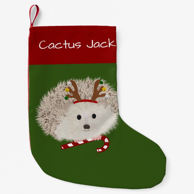 Jolly Hedgehog Christmas Stocking (Front)