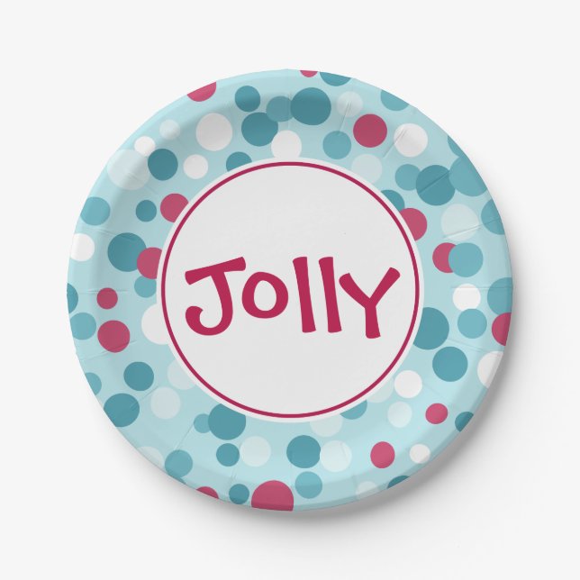 Jolly Holiday Paper Plates (Front)