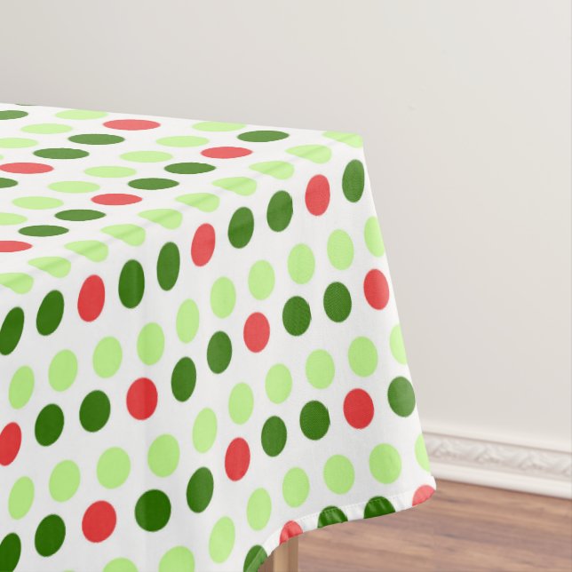 Jolly Holiday Polka Dots Tablecloth (In Situ)