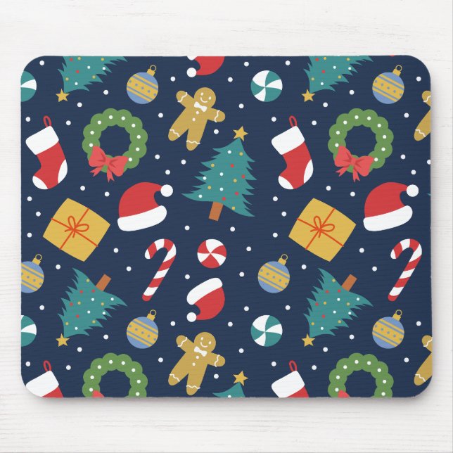 Jolly Jumble Christmas Mousepad (Front)