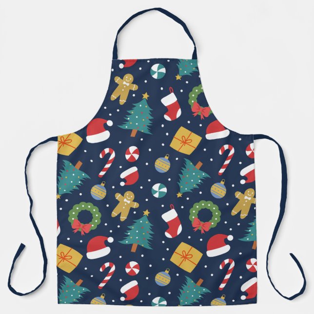 Jolly Jumble Holiday Apron (Front)