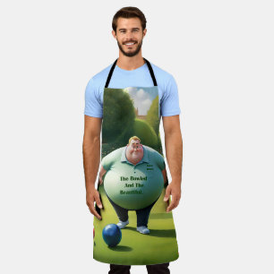 Jolly Lawn Bowler Man,  Apron