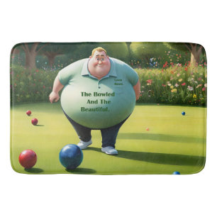 Jolly Lawn Bowler Man,  Bath Mat