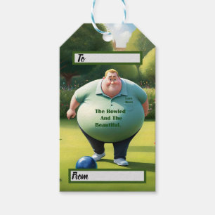 Jolly Lawn Bowler Man, Gift Tags