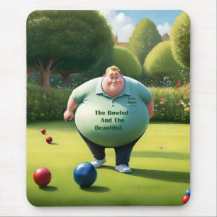 Jolly Lawn Bowler Man,  Mouse Pad