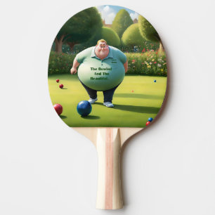 Jolly Lawn Bowler Man, Ping Pong Paddle