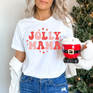 Jolly Mama Holiday Christmas T-Shirt