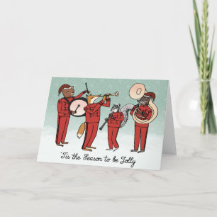 Jolly Marching Band Christmas Card