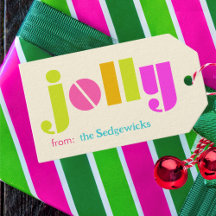 jolly Modern Bold Colourful Personalised Rainbow