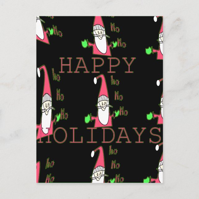 Jolly Mouse Santa: A Fun Holiday Illustration. (Front)