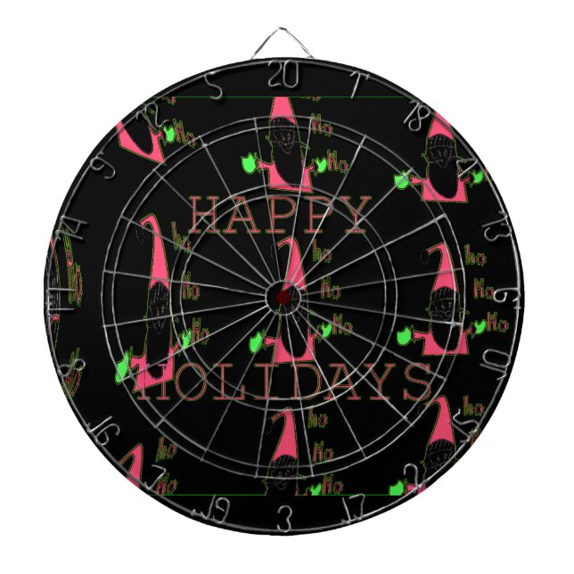 Jolly Mouse Santa: A Fun Holiday Illustration. Dartboard (Front)