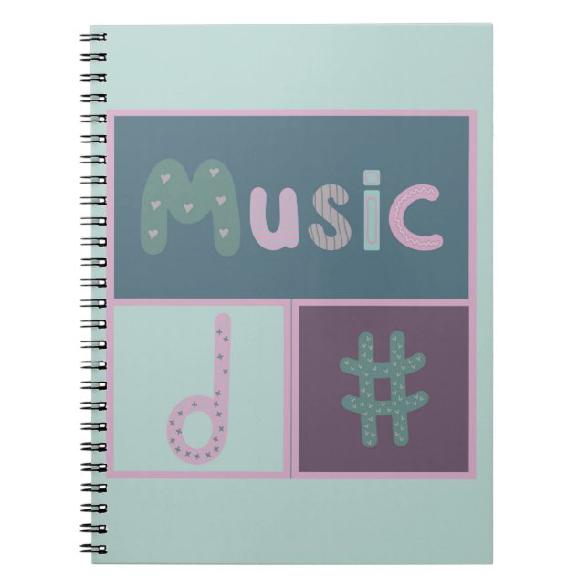 jolly music card notebook (Front)