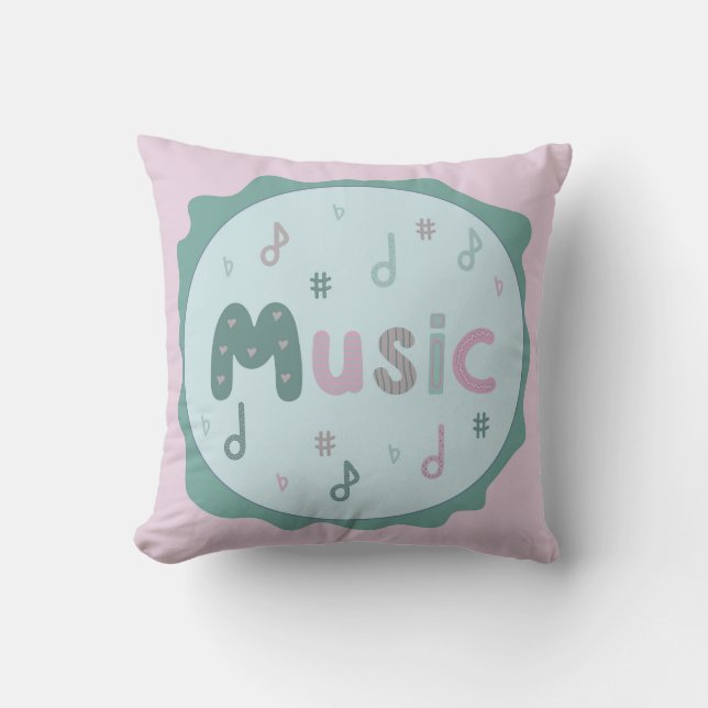 jolly music  cushion (Front)