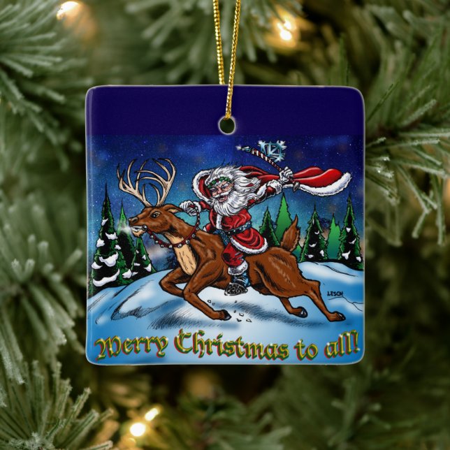 Jolly Old Elf Ornament by Tracy Lesch (Tree)