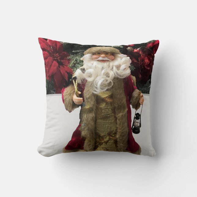 Jolly old fashioned Santa Cushion (Front)