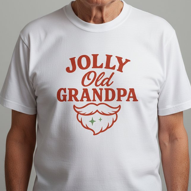 Jolly Old Grandpa | Funny Holiday Grandpa Tee (Creator Uploaded)