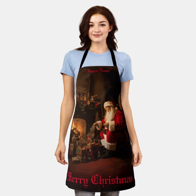 Jolly Old Saint Nick Apron (Worn)