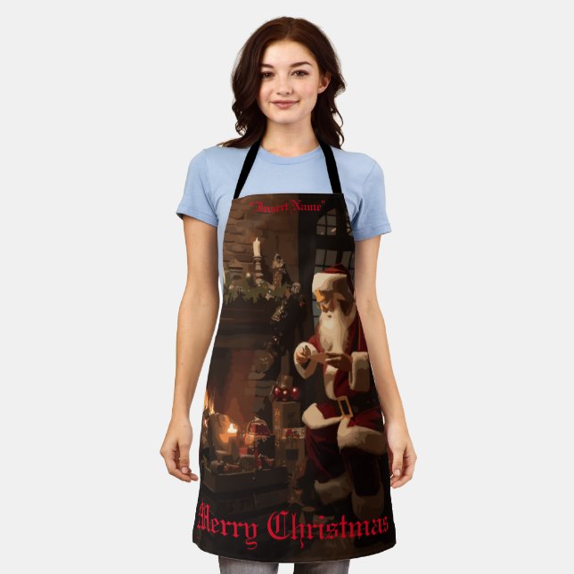 Jolly Old Saint Nick Apron (Worn)