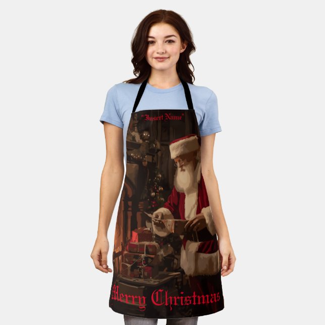 Jolly Old Saint Nick Apron (Worn)