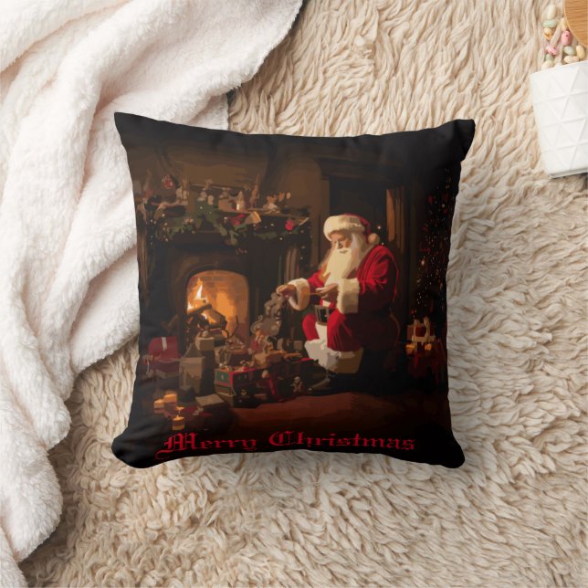 Jolly Old Saint Nick Cushion (Blanket)