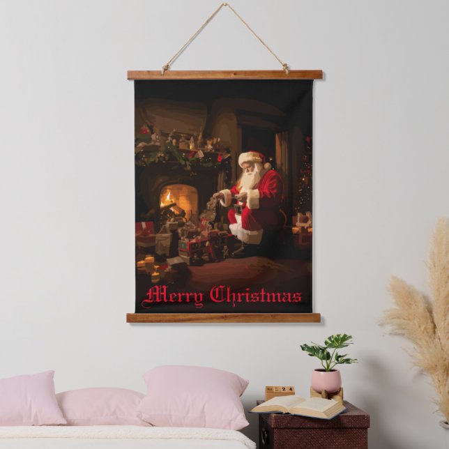 Jolly Old Saint Nick Hanging Tapestry (Bedroom)