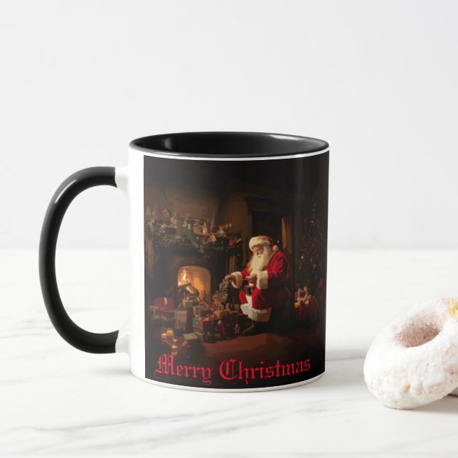 Jolly Old Saint Nick Mug (With Donut)