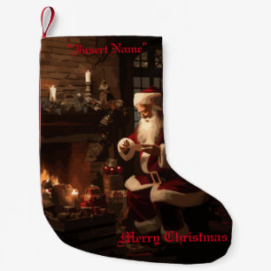 Jolly Old Saint Nick Small Christmas Stocking