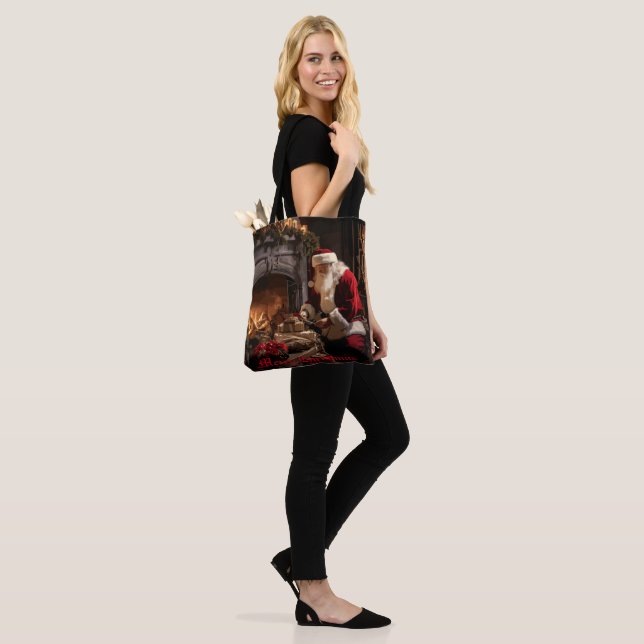 Jolly Old Saint Nick Tote Bag (On Model)