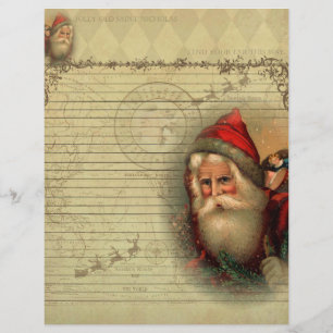 Jolly Old St. Nicholas Letter from Santa Paper