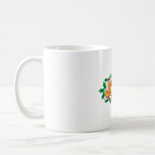 Jolly Retro Christmas Typography Art Coffee Mug