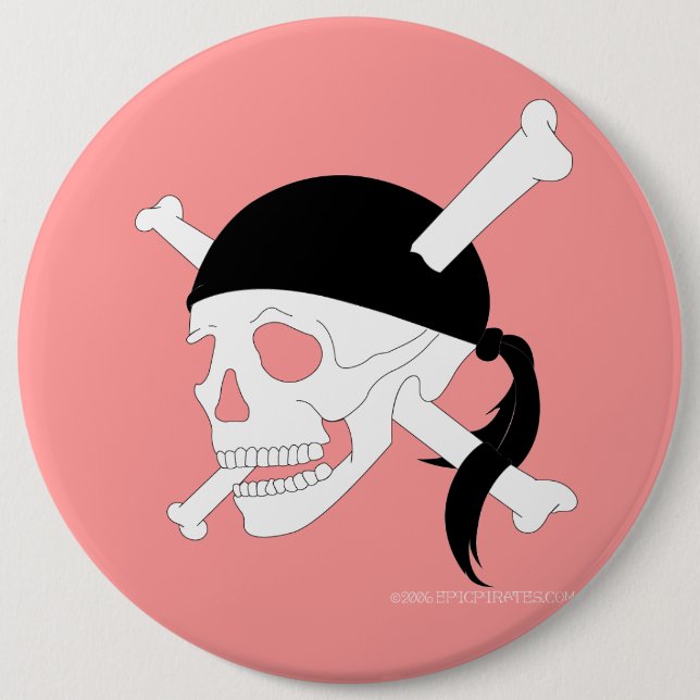 Jolly-Roger #1 6 Cm Round Badge (Front)