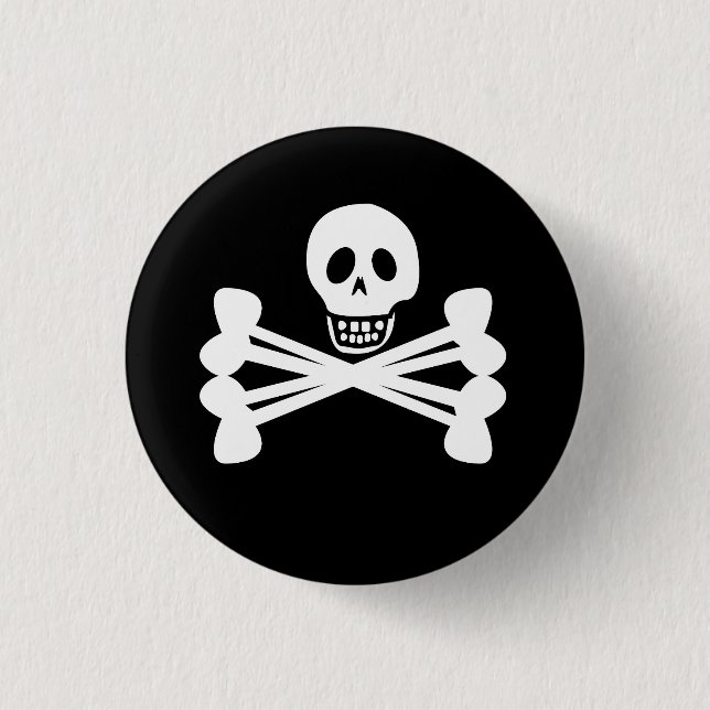 Jolly Roger 3 Cm Round Badge (Front)