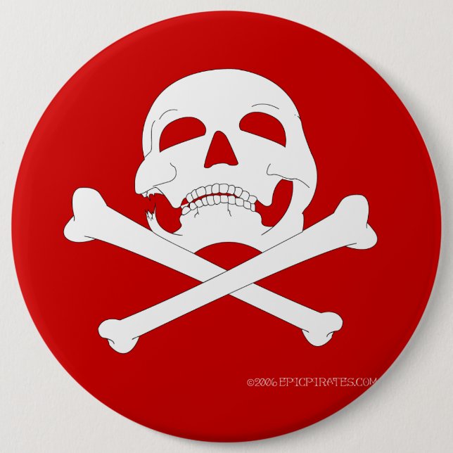 Jolly-Roger #4  6 Cm Round Badge (Front)