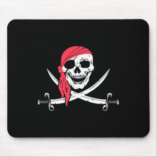 Jolly Roger And Calico Jack Halloween Costume Flag Mouse Pad