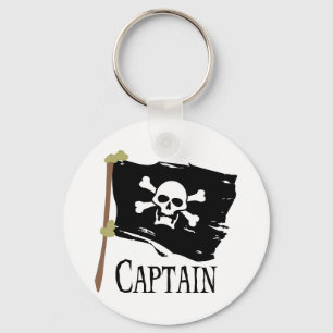 Jolly Roger Captain Key Ring