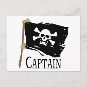 Jolly Roger Captain Postcard