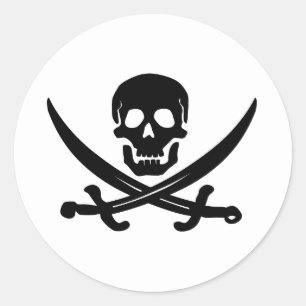Jolly Roger Classic Round Sticker
