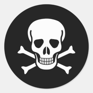 Jolly Roger Classic Round Sticker